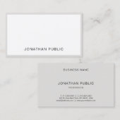 Minimalistisches Berufliches Elegantes Smart Schli Visitenkarte (Vorne/Hinten)