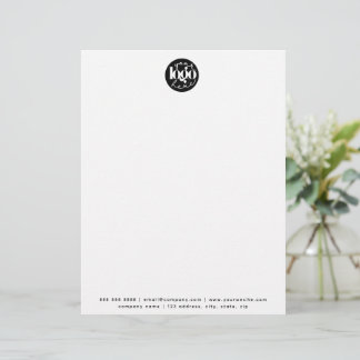 Minimalistisches Berufliches Firmenlogo Briefbogen