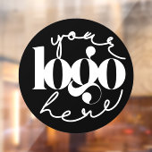 Minimalistisches Berufliches Firmenlogo Fensteraufkleber (Blatt 2)