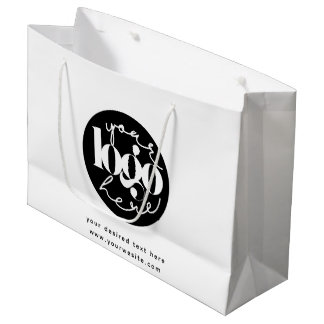 Minimalistisches Berufliches Firmenlogo Große Geschenktüte