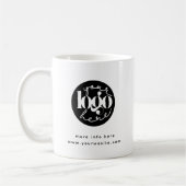 Minimalistisches Berufliches Firmenlogo Kaffeetasse (Links)