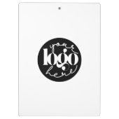 Minimalistisches Berufliches Firmenlogo Klemmbrett (Rückseite)