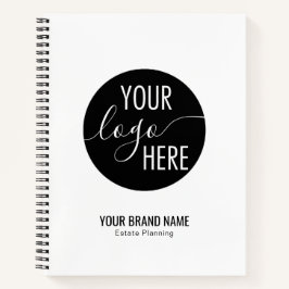 Minimalistisches Berufliches Firmenlogo Notizblock