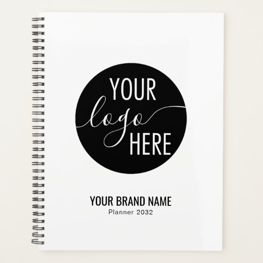 Minimalistisches Berufliches Firmenlogo Planer (Vorderseite)