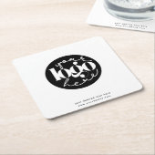 Minimalistisches Berufliches Firmenlogo Rechteckiger Pappuntersetzer (angewinkelt)
