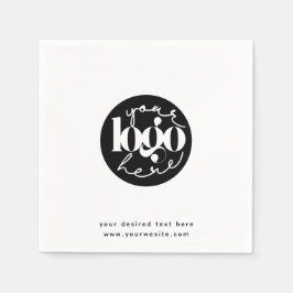 Minimalistisches Berufliches Firmenlogo Serviette