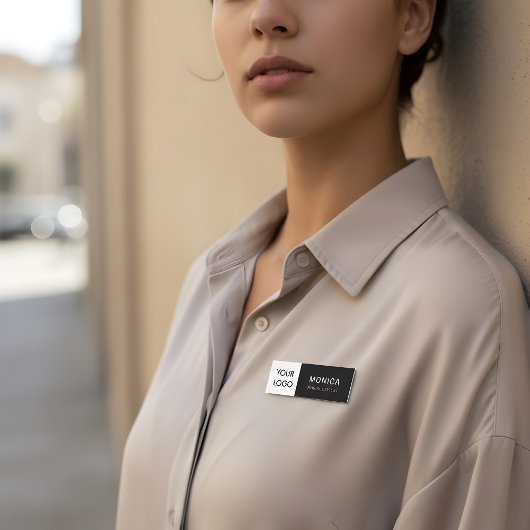 Minimalistisches Berufliches Logo Namensschild