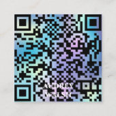 Minimalistisches Berufliches Logo QR Quadratische Visitenkarte (Vorderseite)