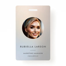 Minimalistisches berufliches Marketing Foto Silber