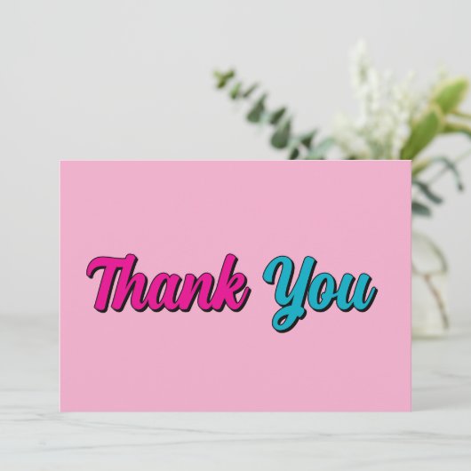 Minimalistisches Berufliches Modernes Elegantes Dankeskarte (Stehend Vorderseite)