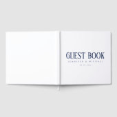 Minimalistisches Berufliches Modernes Elegantes Gästebuch (Voll)