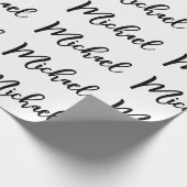 Minimalistisches Berufliches Modernes Elegantes Geschenkpapier (Ecke)