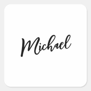 Minimalistisches Berufliches Modernes Elegantes Quadratischer Aufkleber