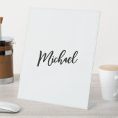 Minimalistisches Berufliches Modernes Elegantes Sockelschild (In Situ)