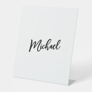 Minimalistisches Berufliches Modernes Elegantes Sockelschild
