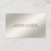 Minimalistisches berufliches modernes elegantes visitenkarte (Rückseite)