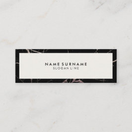 Minimalistisches berufliches schwarzes mini visitenkarte