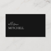 Minimalistisches Berufliches Skript Elegante Schwa Visitenkarte (Vorderseite)