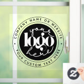 Minimalistisches Berufliches Unternehmen - Ihr Log Fensteraufkleber (Zuhause)