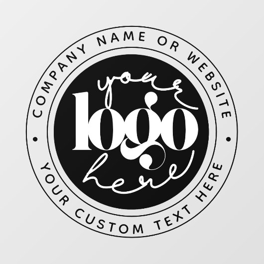 Minimalistisches Berufliches Unternehmen - Ihr Log Fensteraufkleber (Blatt)