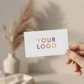 Minimalistisches Berufliches Weiß Visitenkarte