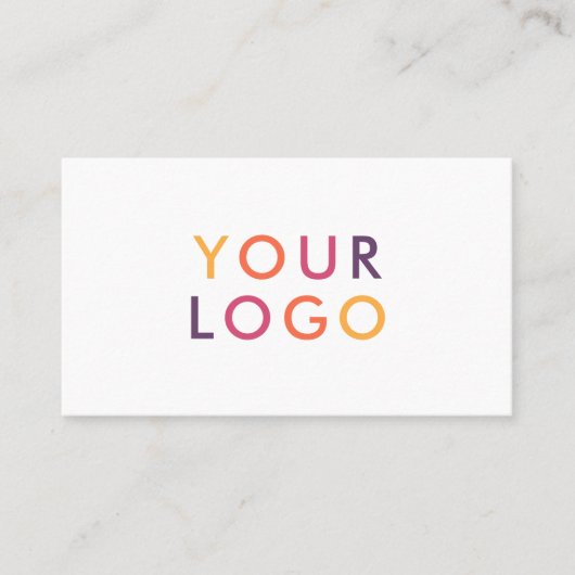 Minimalistisches Berufliches Weiß Visitenkarte (Vorderseite)