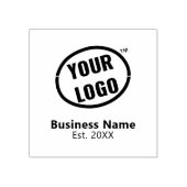 Minimalistisches Berufliches Werbelogo Gummistempel (Prägung)