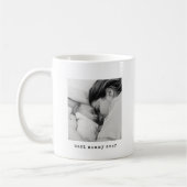 Minimalistisches Best Mommy Ever Foto Kaffeetasse (Links)