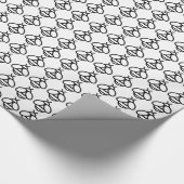 Minimalistisches Bienenstockmuster Geschenkpapier (Ecke)