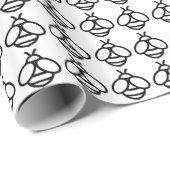 Minimalistisches Bienenstockmuster Geschenkpapier (Rolleneckpunkt)