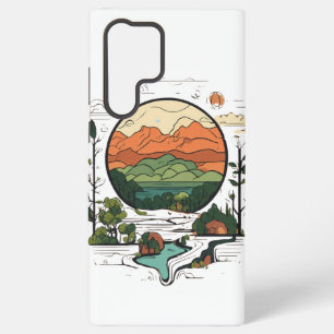 Minimalistisches Bild einer nachhaltigen Pflanze Samsung Galaxy Hülle