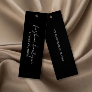 Minimalistisches Black Business Label Hang Tag