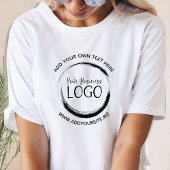 Minimalistisches Black Circle-Logo T-Shirt
