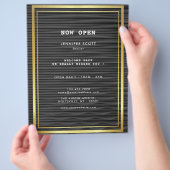 Minimalistisches Black Gold Flyer (Hand)