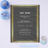 Minimalistisches Black Gold Flyer (Einzeln)