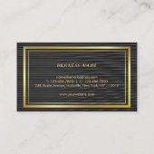 Minimalistisches Black Gold Treuekarte (Rückseite)