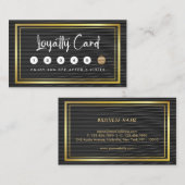 Minimalistisches Black Gold Treuekarte (Vorne/Hinten)