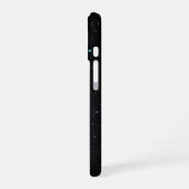 Minimalistisches Black Phone Case mit modernem Rot iPhone 16 Hülle (Linke Seite)