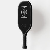 Minimalistisches Black Pickleball Paddel | Custom Schläger (Links)