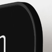 Minimalistisches Black Pickleball Paddel | Custom Schläger (Linke Seite)