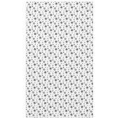 Minimalistisches Black Whimsical Snowflake Muster Tischdecke (Vorderseite)