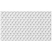Minimalistisches Black Whimsical Snowflake Muster Tischdecke (Vorderseite (Horizontal))