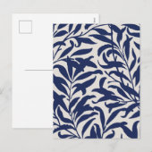 Minimalistisches Blatt Feiertagspostkarte (Vorne/Hinten)