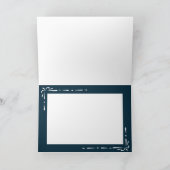 Minimalistisches Blau Dankeskarte (Innenseite)