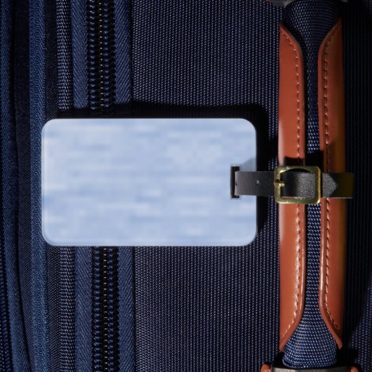 Minimalistisches blaues Himmel abstraktes Muster n Gepäckanhänger (Vorderseite Insitu 4)