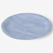 Minimalistisches blaues Himmel abstraktes Muster n Pappteller (Schrägansicht)