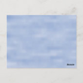 Minimalistisches blaues Himmel abstraktes Muster n Postkarte (Rückseite)