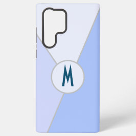 Minimalistisches blaues monochromatisches Dreieck Samsung Galaxy Hülle