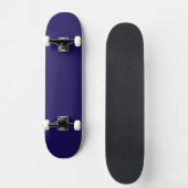 Minimalistisches blaues Skateboard | Moderne coole (Vorderseite)