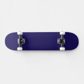Minimalistisches blaues Skateboard | Moderne coole (Horizontal)